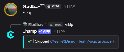 Skip Command Preview