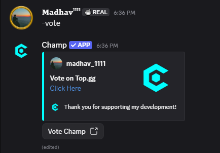 Vote Command Preview